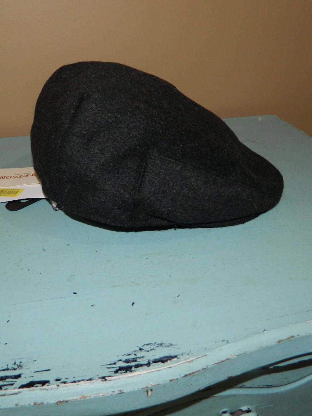 Stetson Wool Blend Charcoal Cabbie Hat Mens